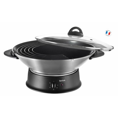 Tefal Wok Pfanne Silber/Schwarz - Aluminium - 1200 W