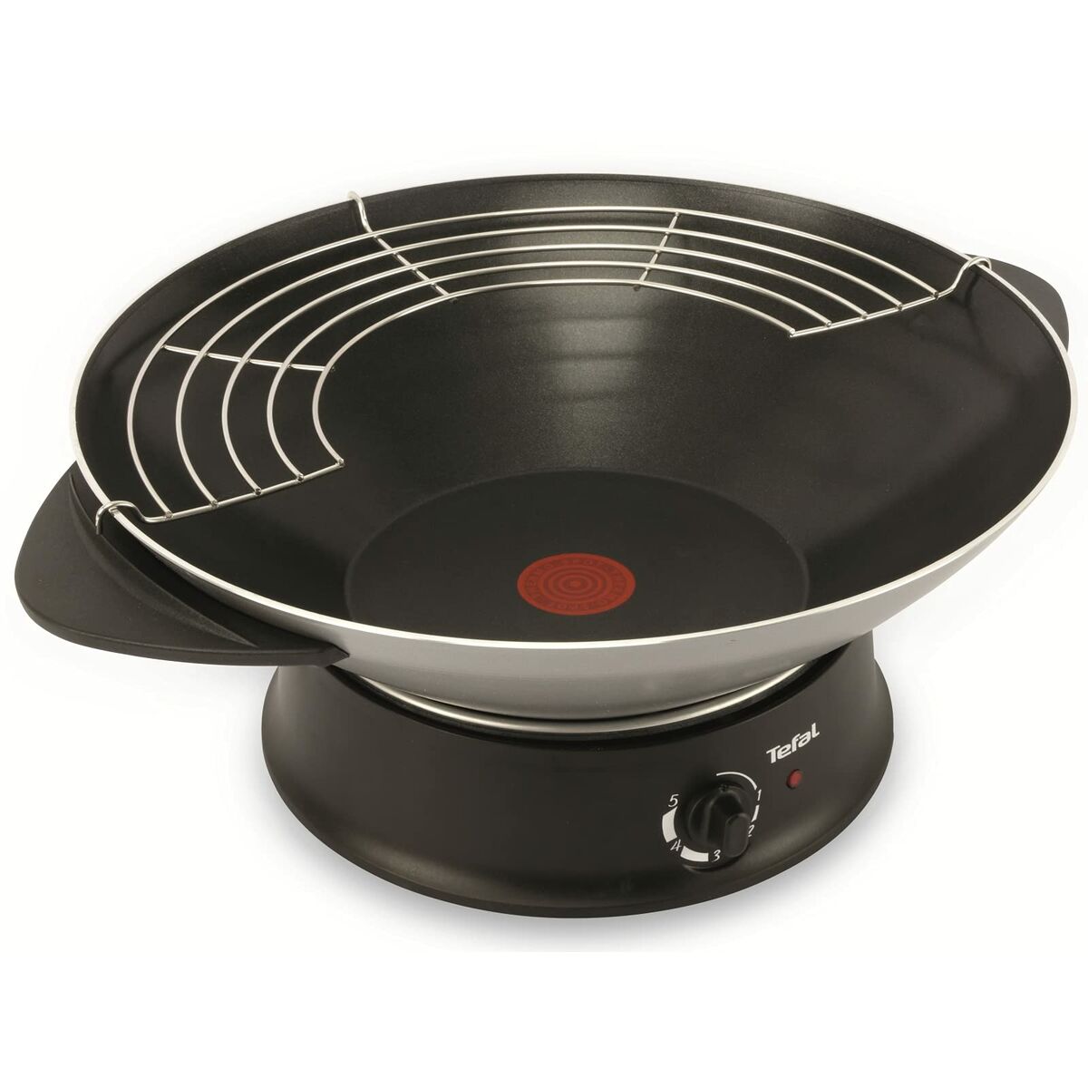 Tefal Wok Pfanne Silber/Schwarz - Aluminium - 1200 W