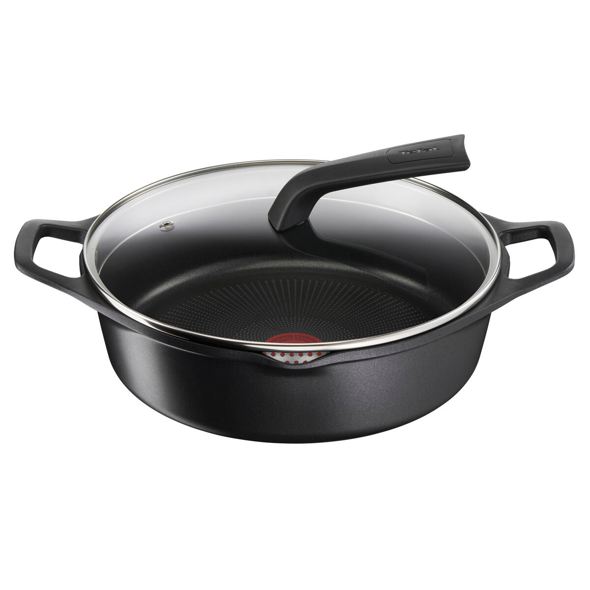 Tefal Topf mit Deckel E2497244 Ø 28 cm Aluminium-Guss - Schwarz