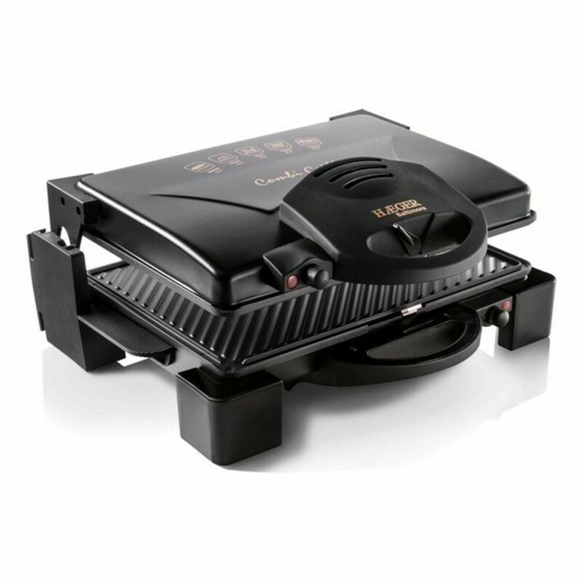 Haeger Kontaktgrill GR-190.008A 1900W Schwarz Edelstahl