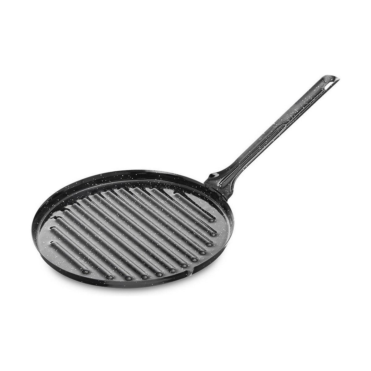 Vaello Grillpfanne emaillierter Edelstahl Ø 26 cm Schwarz