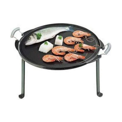 Vaello Grillplatte Gusseisen – Ø 43 cm - Schwarz