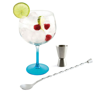 Luminarc Gin Cocktail-Set aus Edelstahl mit Gläser - 6-teilig