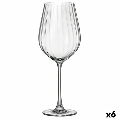 Weinglas Bohemia Crystal Optic 650 ml 6 Stück