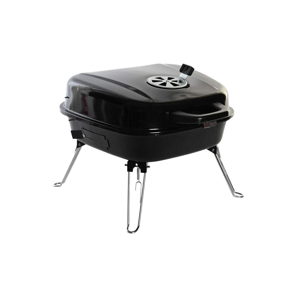 Tragbarer Grill mit Deckel