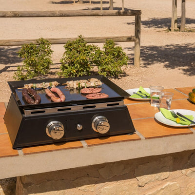 Gasbetriebene Grillplatte zum mitnehmen