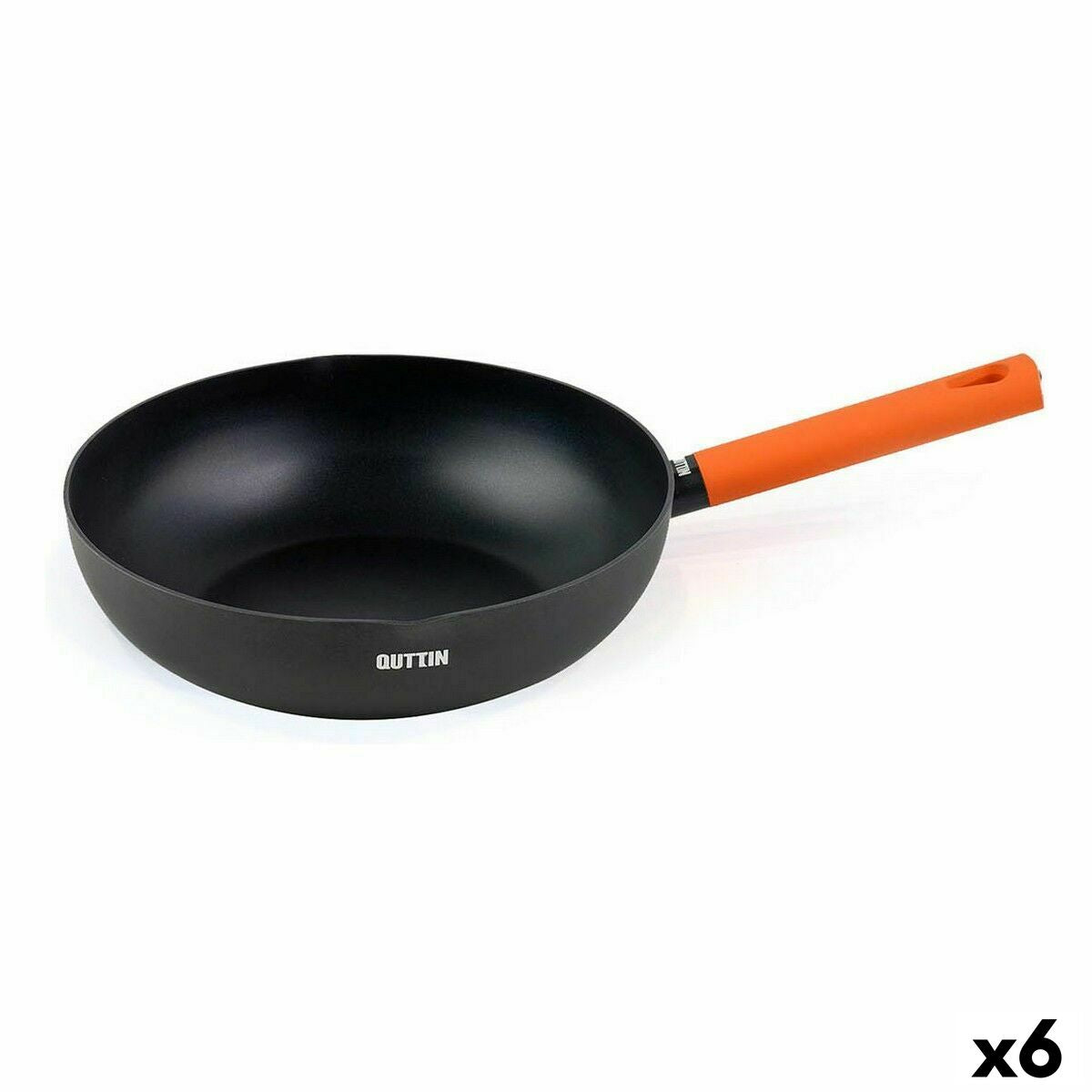 Quttin Wok Pfannen-Set "Gastro" - Schwarz/Orange