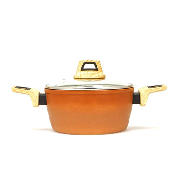 Amercook Terrakotta Topf mit Deckel (Ø 20 cm)