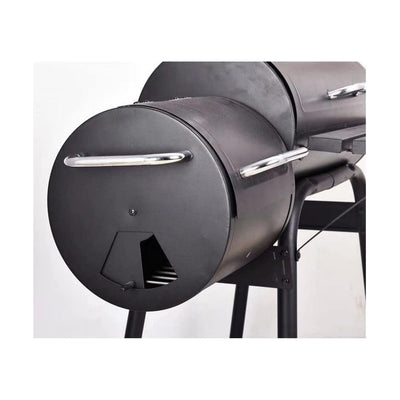 Holzkohlegrill mit Smoker