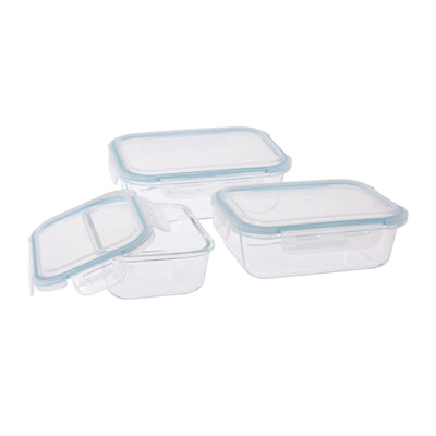 Lunchbox-Set Glas Polypropylen 3 Stück