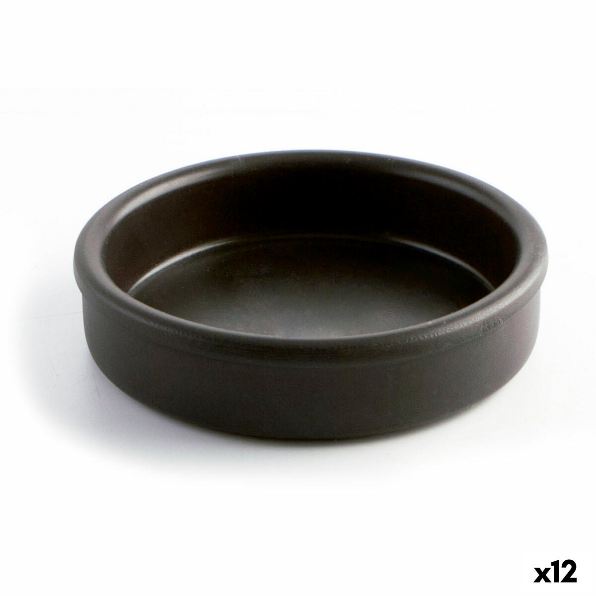 12x Kochtopf Quid Schwarz (Ø 18 cm) – Keramik-Kochtopf-Set