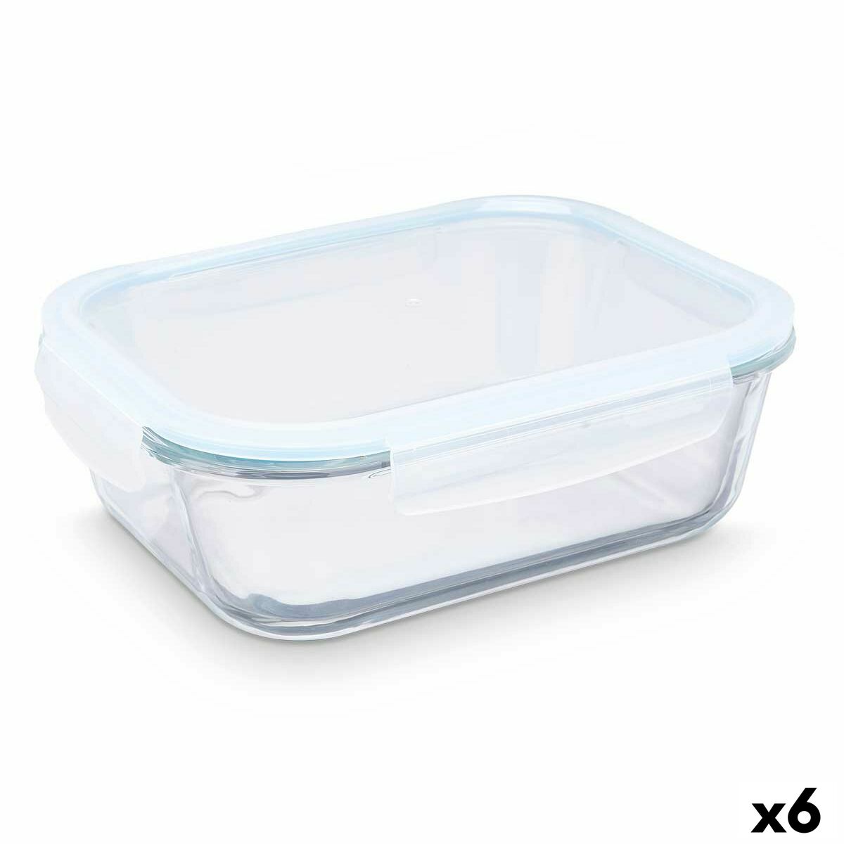 Lunchbox-Set Borosilikatglas 2,2 L (6 Stück)