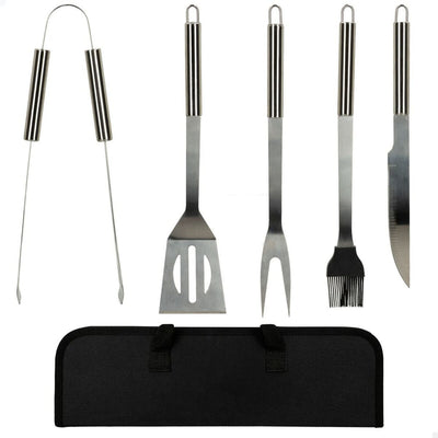 5 teiliges Grillzubehör-Set aus Edelstahl