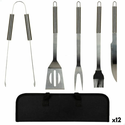 5 teiliges Grillzubehör-Set aus Edelstahl