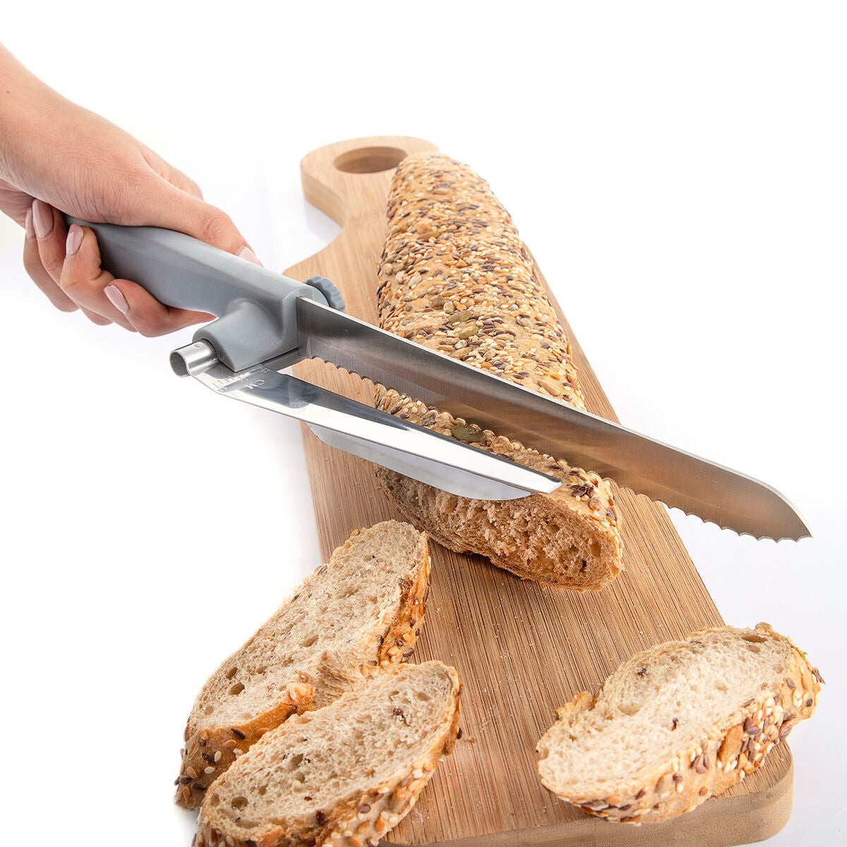 InnovaGoods Brotmesser mit Verstellbarer Schneidführung