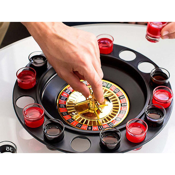 Party Roulette + 16 Schnapsgläser